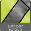 Preserver Jacket black edged scotchlite